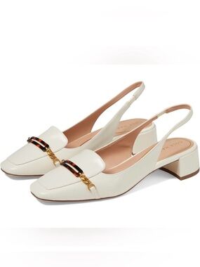 Cole Haan Cream Slingback Loafers